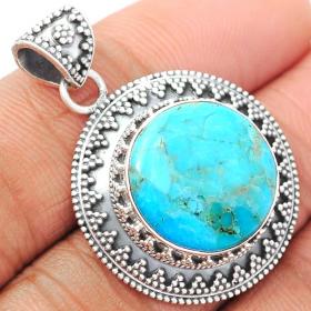 BLUE MOHAVE TURQUOISE PENDANT