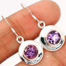 FACETED AMETHYST EARRING