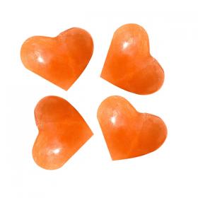 Selenite（Orange）Heart 4-5cm