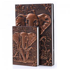 Handmade notebook(Elephant Brassy samll)