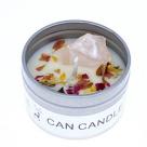 Dried Flower Crystal Stone Aromatherapy Candle (Pink Crystal & Cherry Blossoms)