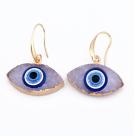 Broken jade eyes earrings