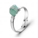 Adjustable broken jade ring