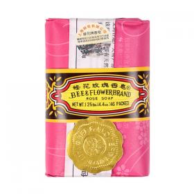 Bee & Flower Rose Scented Soap – Bathing, Showering, Face Washing, Cleansing, Skin Softening, Hand & Body Use